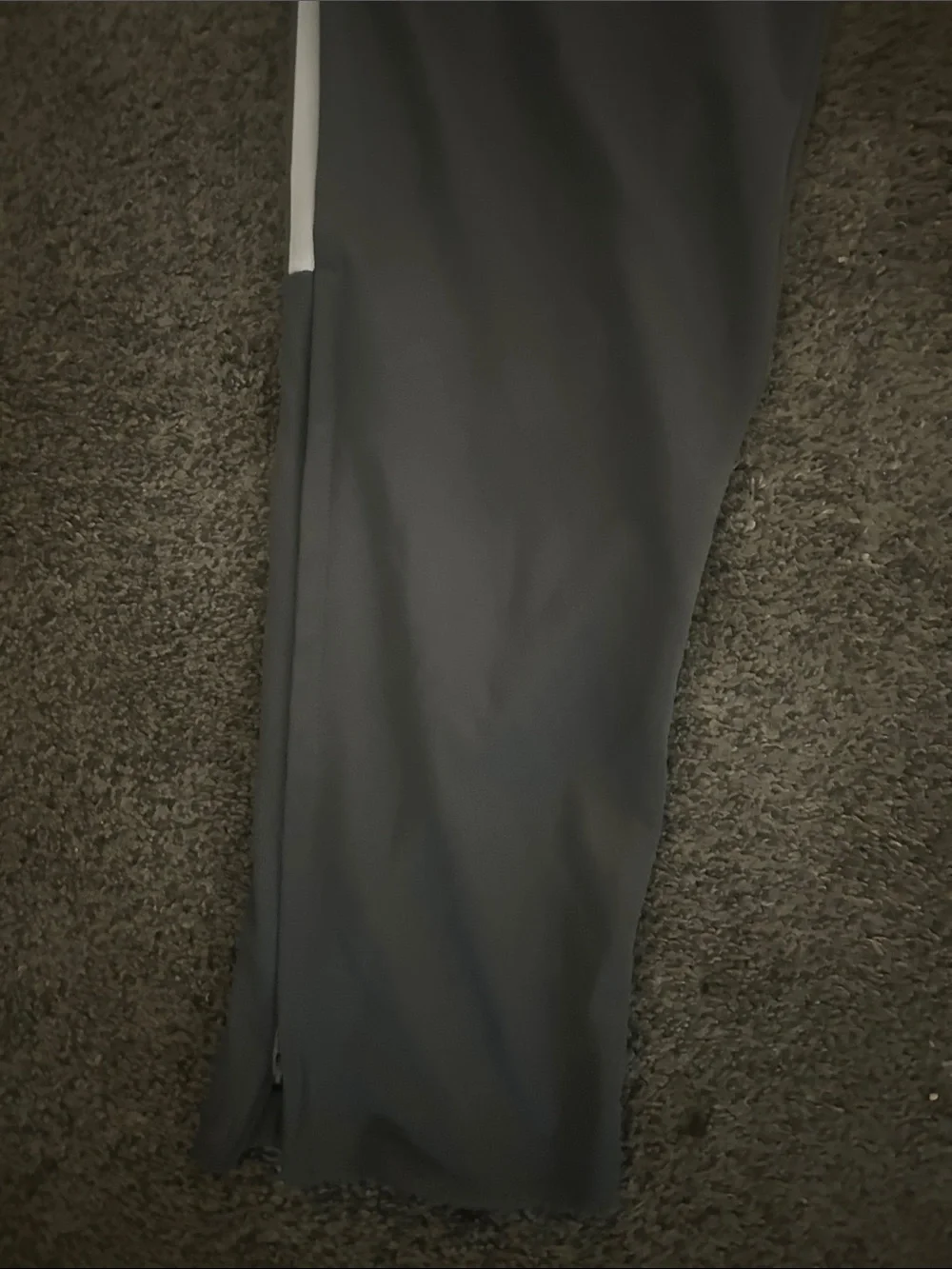 adidas Charcoal Joggers with White Three-Stripes